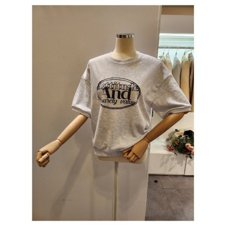 레터링 5부 맨투맨티셔츠