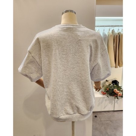 레터링 5부 맨투맨티셔츠