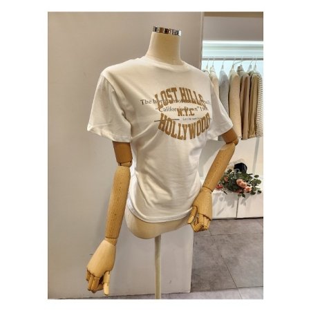 투 레터링 반팔 티셔츠