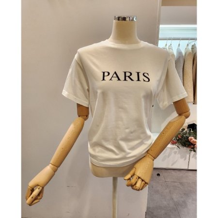 기본 레터링 반팔 티셔츠