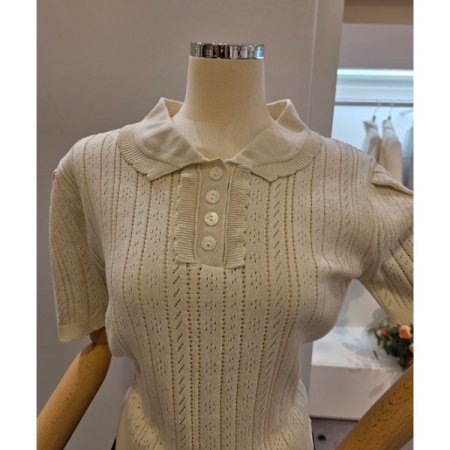 프릴카라 펀칭 니트