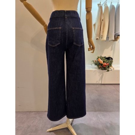 투버튼 빅포켓 와이드 팬츠