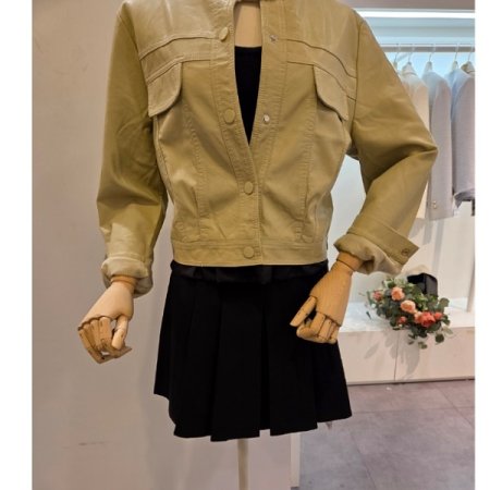 노카라 페이크포켓 레자자켓