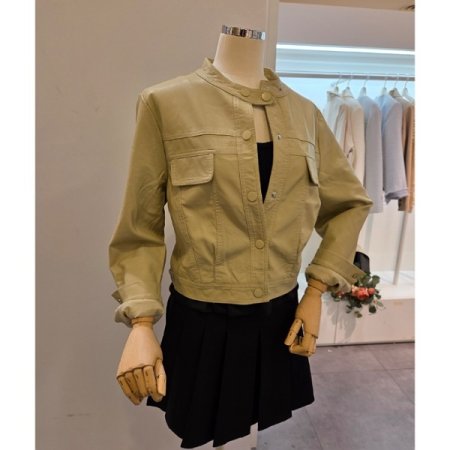 노카라 페이크포켓 레자자켓