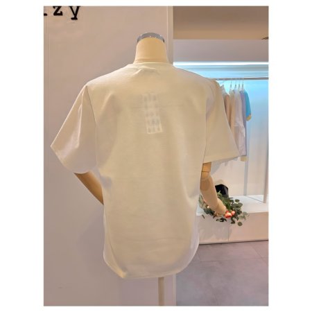 레터링 프린트 반팔 티셔츠