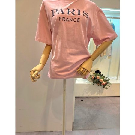 심플 레터링 반팔 티셔츠