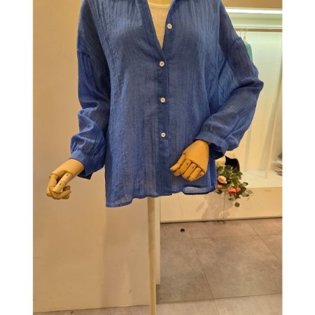 루즈핏 카라 셔츠 탑 세트