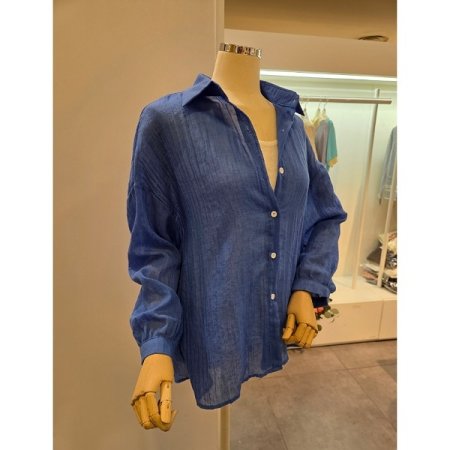 루즈핏 카라 셔츠 탑 세트