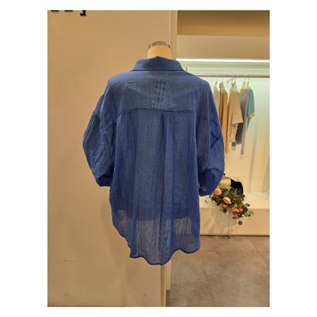 루즈핏 카라 셔츠 탑 세트