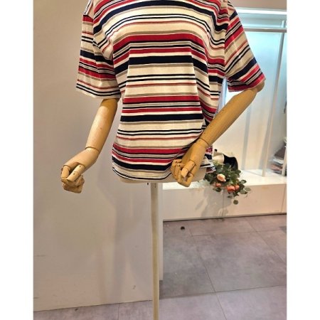 컬러 스트라이프 티셔츠