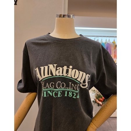 레터링 오버핏 라운드 티셔츠