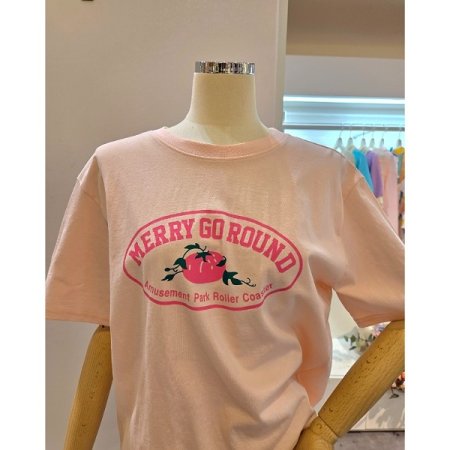 과일 레터링 반팔 티셔츠