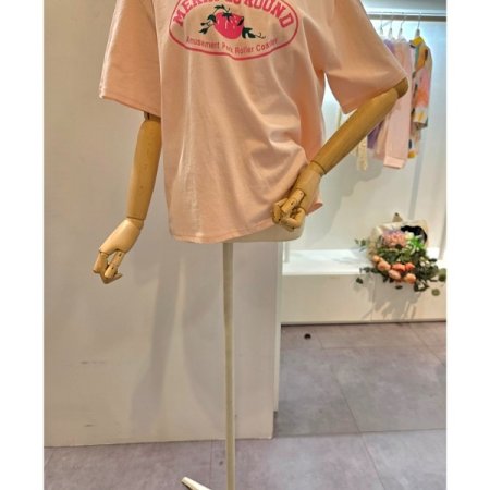 과일 레터링 반팔 티셔츠