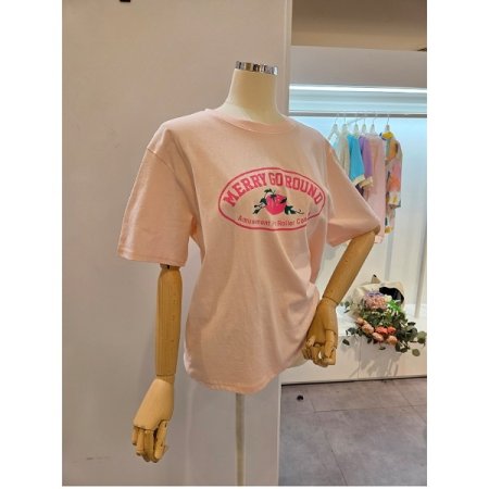 과일 레터링 반팔 티셔츠