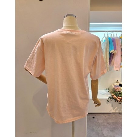 과일 레터링 반팔 티셔츠