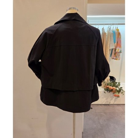 더블 스트링 트렌치 자켓