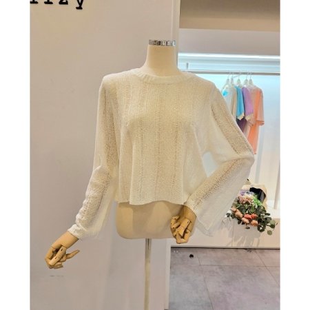 루즈핏 부클 니트