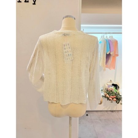 루즈핏 부클 니트