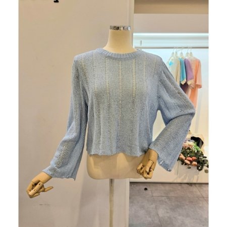 루즈핏 부클 니트