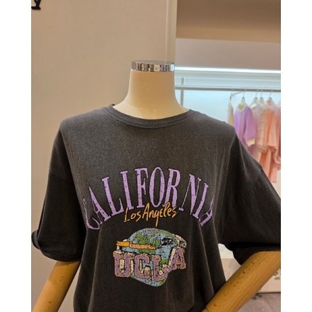 영문 프린팅 오버핏 티셔츠