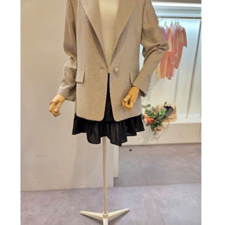 베이직 싱글 하프 자켓