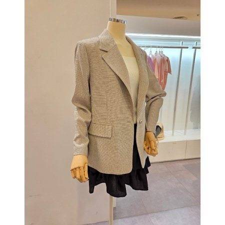 베이직 싱글 하프 자켓