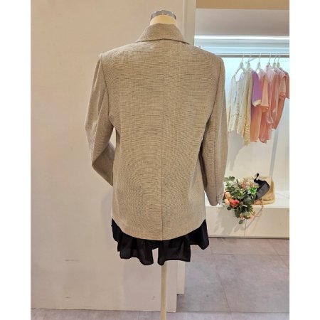 베이직 싱글 하프 자켓