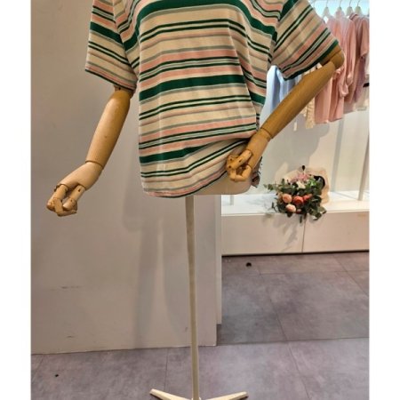 스트라이프 오버핏 티셔츠