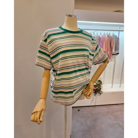 스트라이프 오버핏 티셔츠