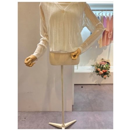 골지 끈탑 가디건 세트