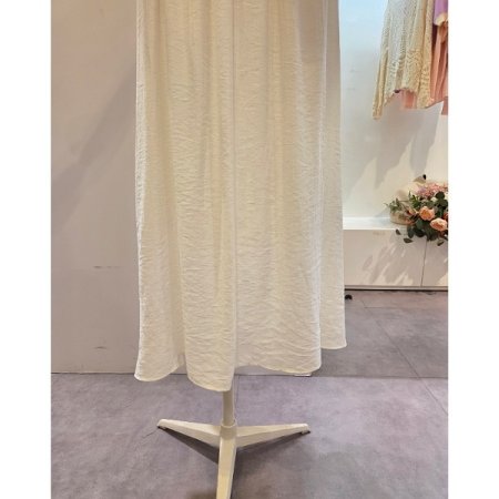 무지 롱 스커트 벨트 세트