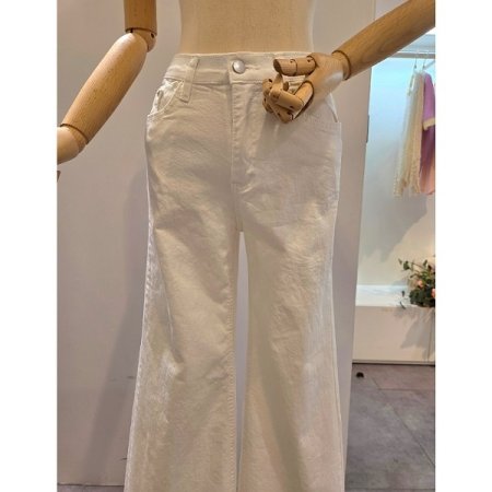 부츠컷 면 팬츠