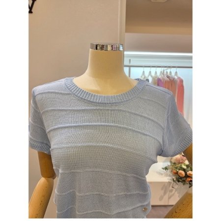 스카프 장식 니트