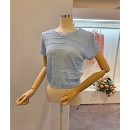 스카프 장식 니트