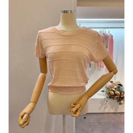 스카프 장식 니트