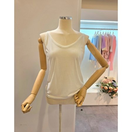 베이직 끈 탑 티셔츠