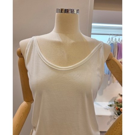 베이직 끈 탑 티셔츠