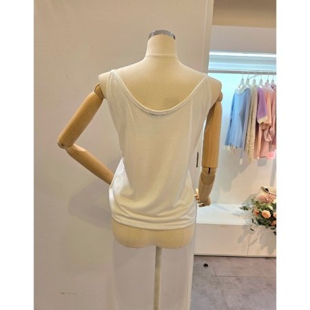 베이직 끈 탑 티셔츠