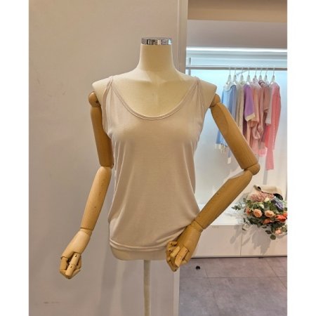 베이직 끈 탑 티셔츠