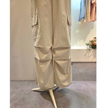 핀턱 카고 와이드 팬츠