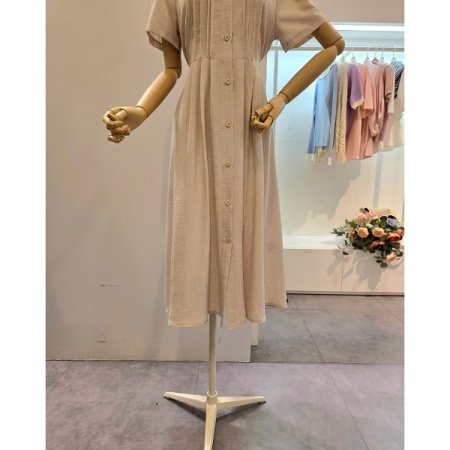 핀턱 카라 원피스