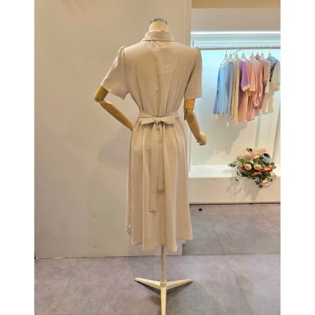 핀턱 카라 원피스