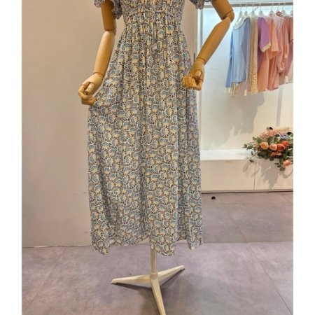 셔링 패턴 원피스