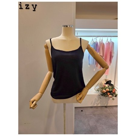 기본 무지 끈 티셔츠