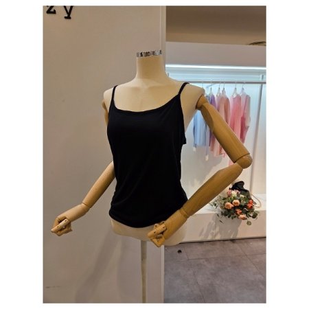 기본 무지 끈 티셔츠