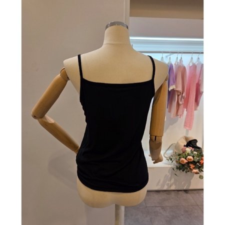 기본 무지 끈 티셔츠