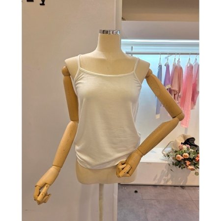 기본 무지 끈 티셔츠