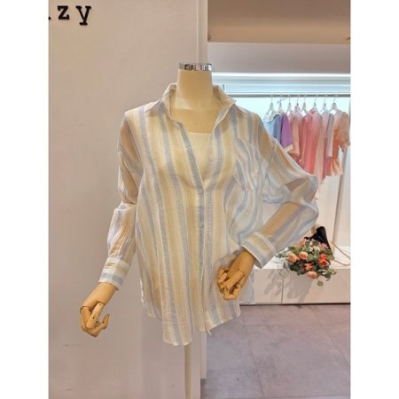 3색 스트라이프 셔츠