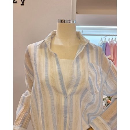 3색 스트라이프 셔츠