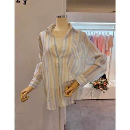 3색 스트라이프 셔츠